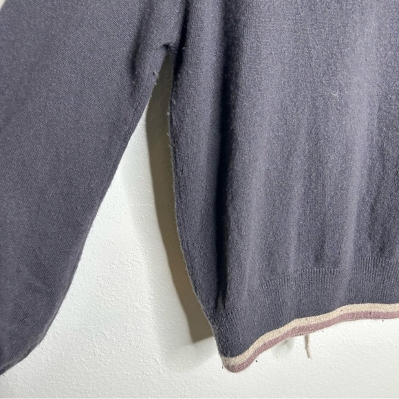 27 Miles 100% Cashmere Oversized Hooded Knit Sweatshirt Sweater Size XS - Picture 10 of 12
